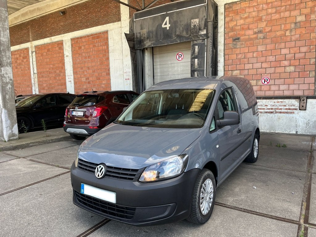 Volkswagen Caddy 1.6 TDI Euro5b Gekeurd met carpass, Autos, Entreprise, 2 places, Diesel, Tissu