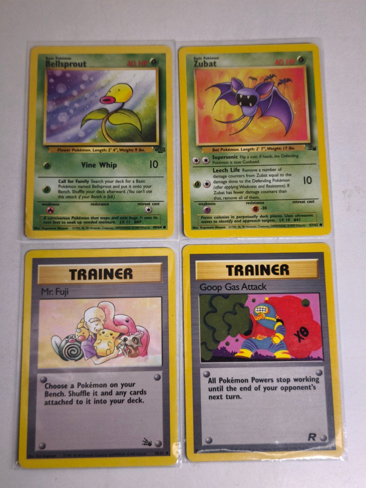 4 Vintage Pokémon Kaarten (Wizards of the Coast 1999/2000), Ophalen of Verzenden