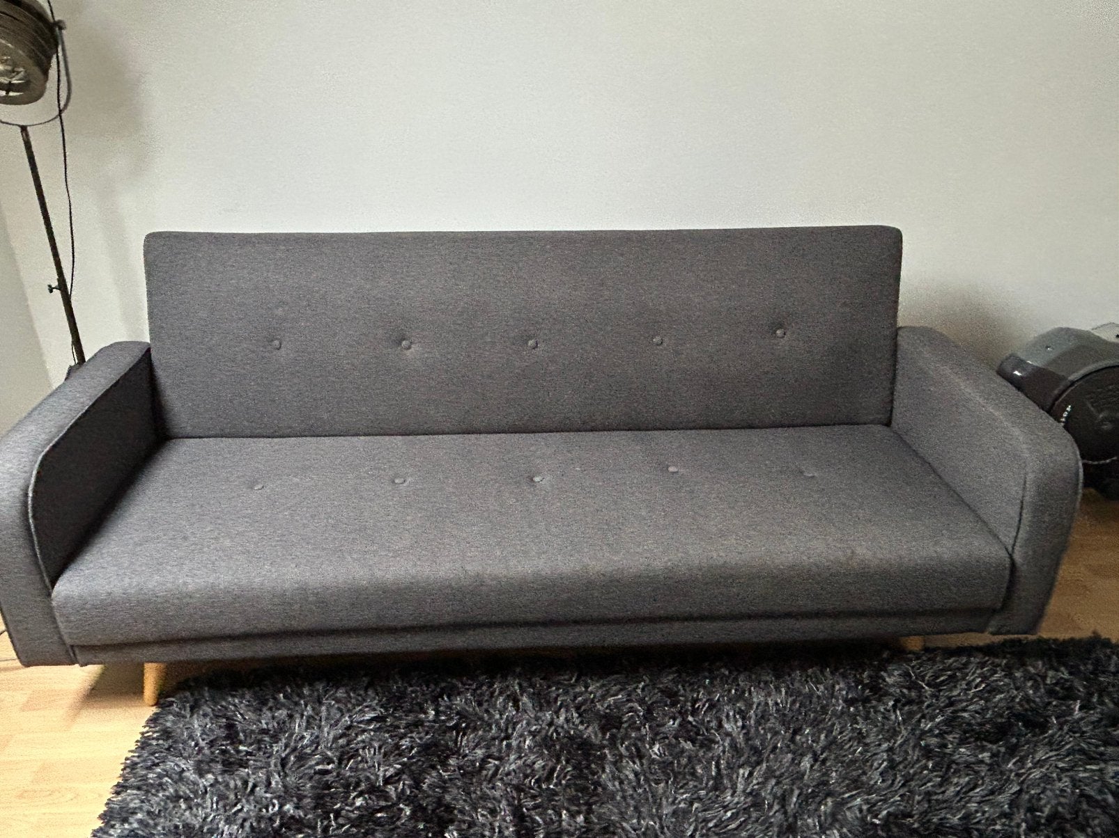 Donkergrijs zetenbed., Enlèvement, Comme neuf
