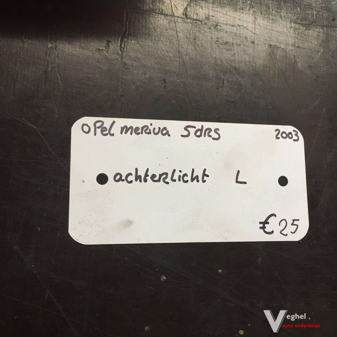 Opel Meriva 5 drs 2003  Achterlicht Links, -, Utilisé, -, -