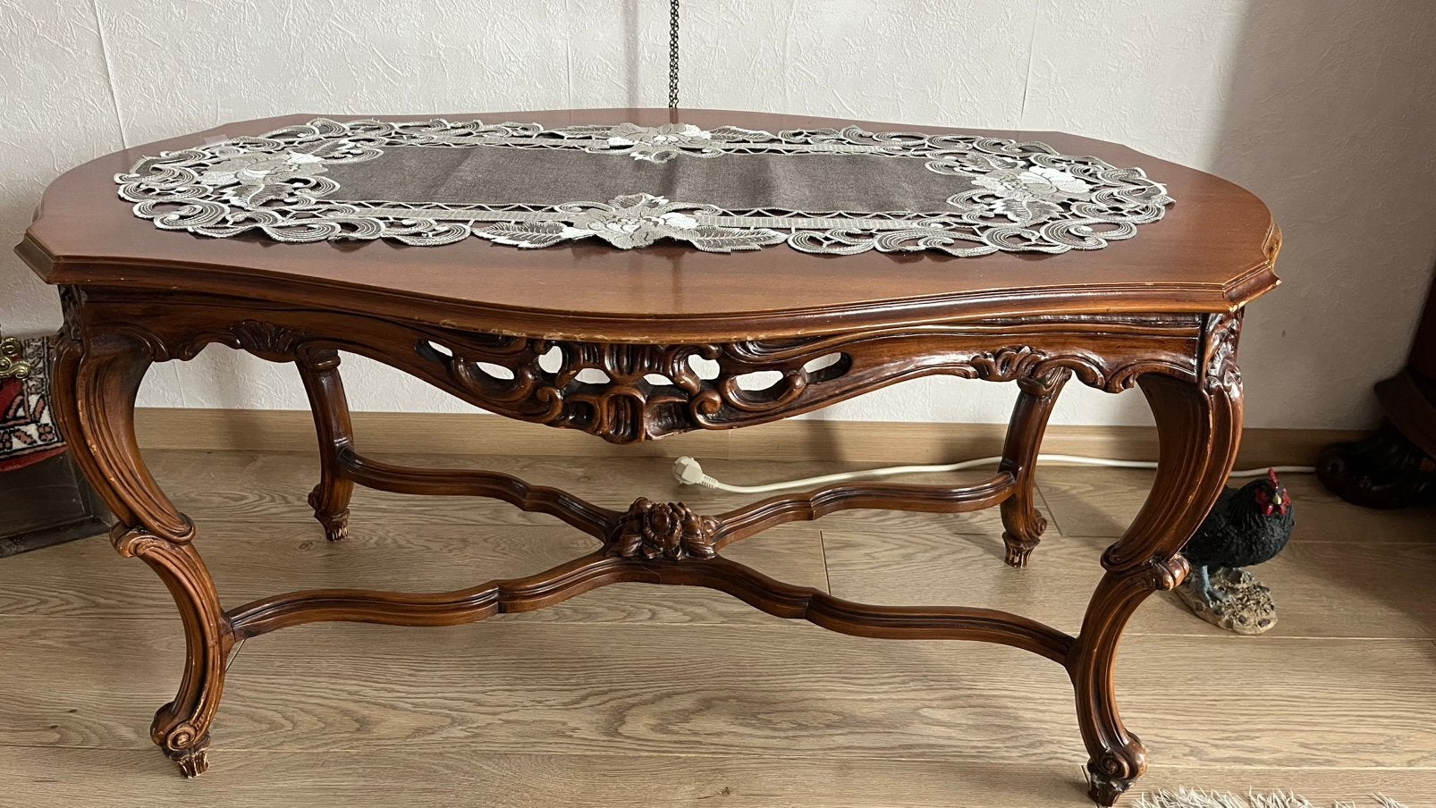 Antieke salontafel, Ophalen