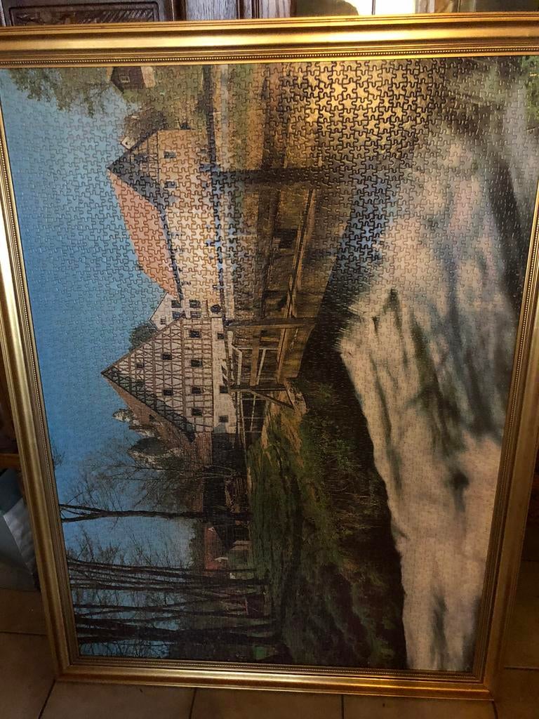 Puzzel in kader, Antiek en Kunst, Ophalen