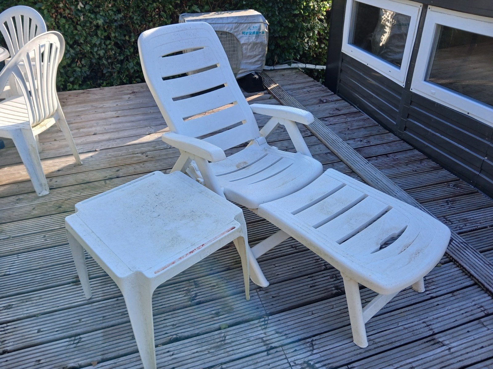 Transat inclinable avec repose pieds amovible. Enlèvement ré, Tuin en Terras, Ophalen