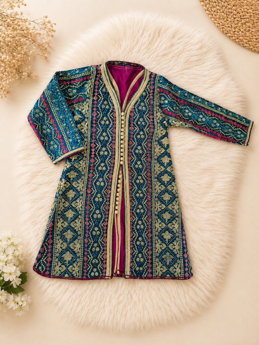 Marokkaanse kaftan, Ophalen