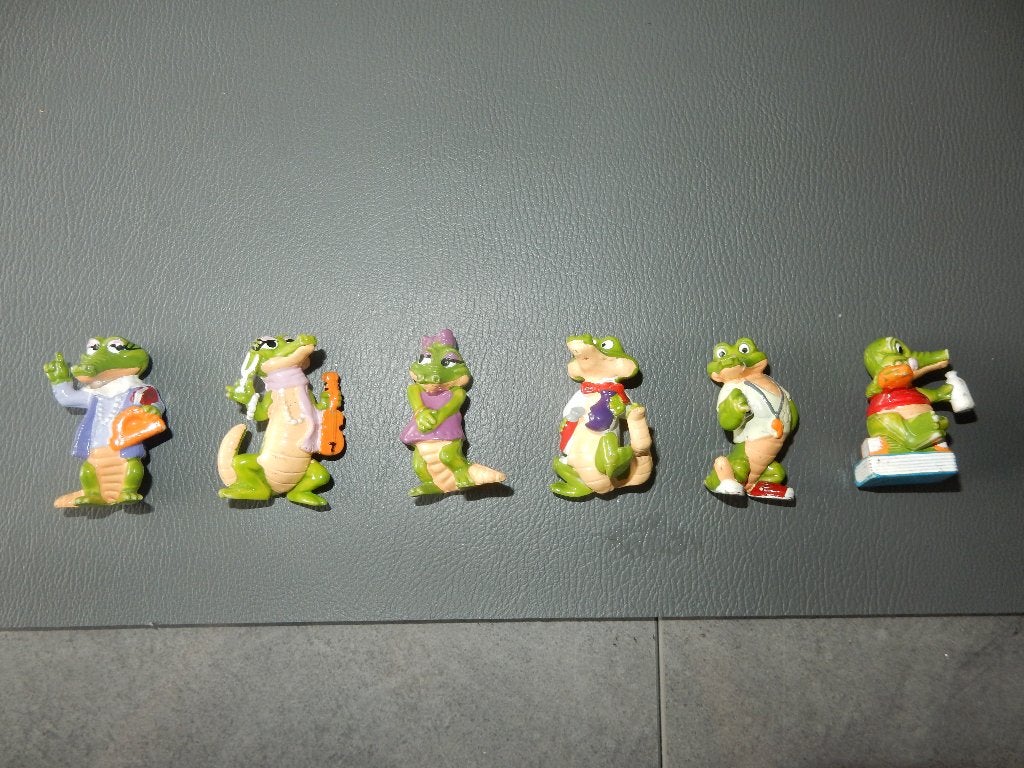 nr.2635 - Zes krokodil figuurtjes, Ophalen of Verzenden