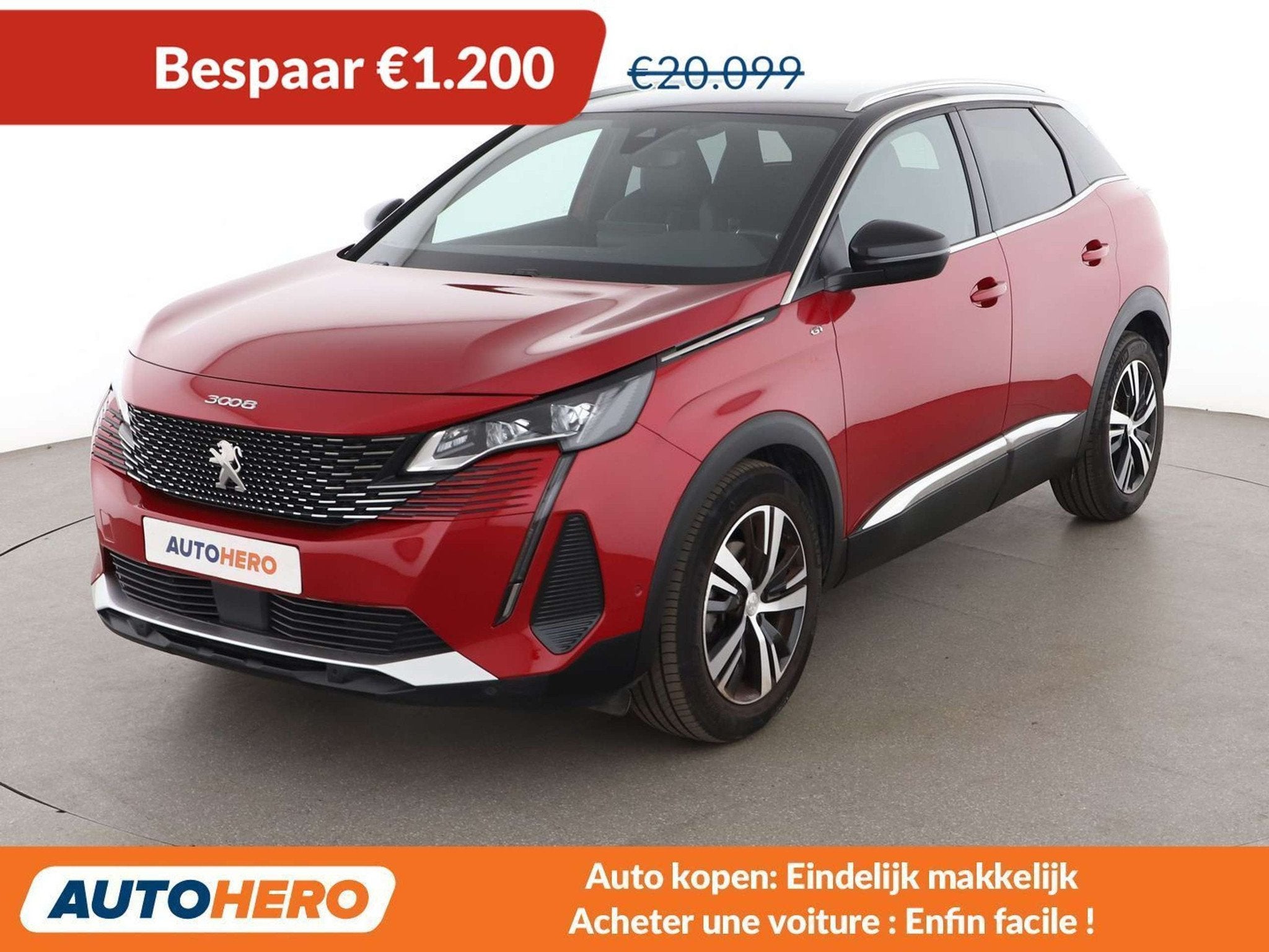 Peugeot 3008 1.2 PureTech GT (bj 2021, automaat), Gebruikt, 1199 cc, Alcantara, 146 g/km