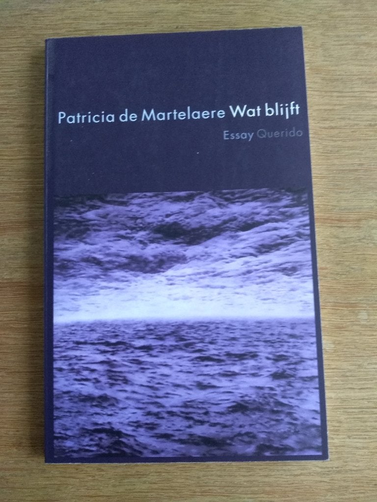 WAT  BLIJFT  /  Patricia de Martelaere, Livres, Enlèvement, Neuf