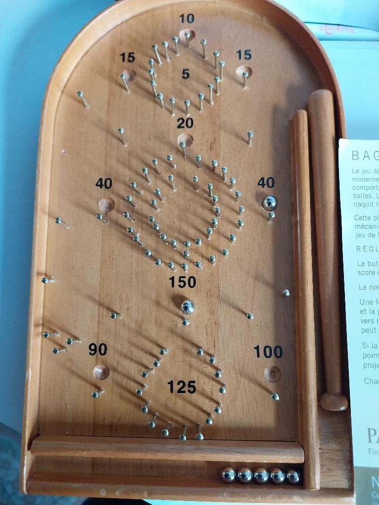 VINTAGE ENGELS HOUTEN KLEINIGHEIDJE UIT 1986, Drie of vier spelers, Ophalen of Verzenden, Nieuw, Autre