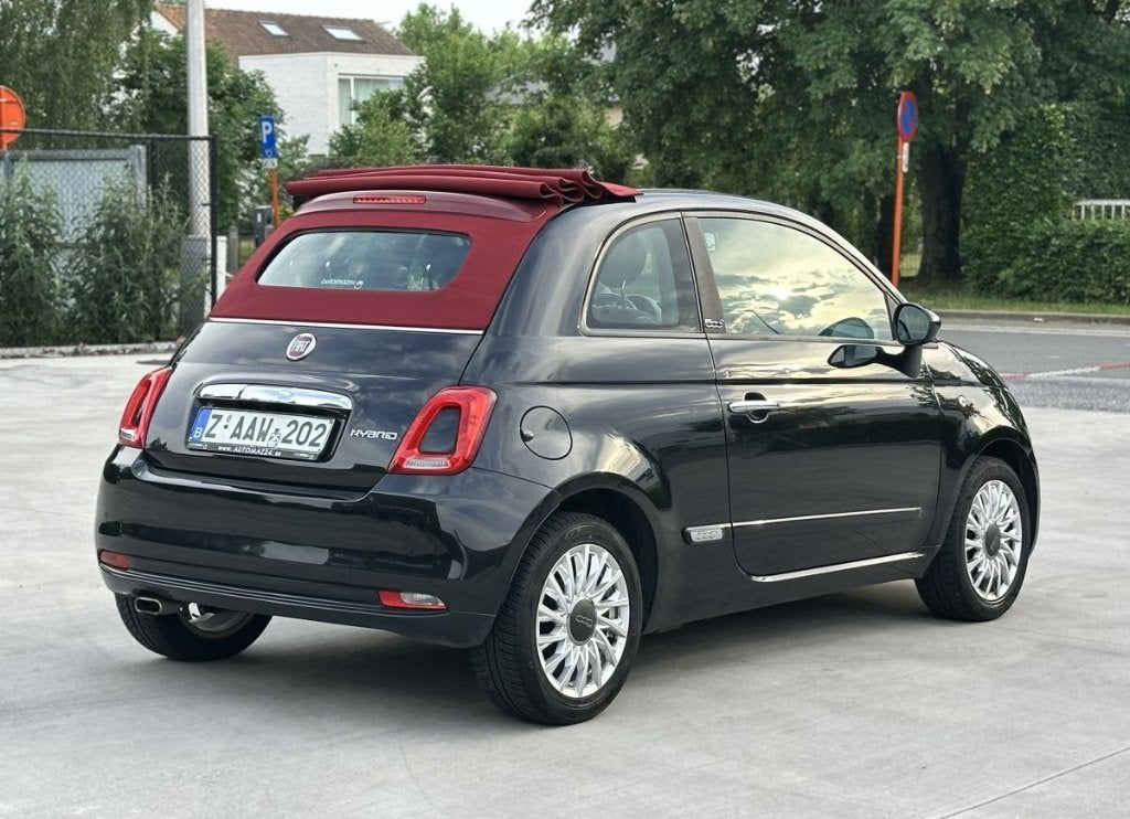 Fiat 500C Lounge Cabrio hybride 2021 Apple CarPlay 125000km, Autos, Achat, Euro 6, Entreprise, Cabriolet