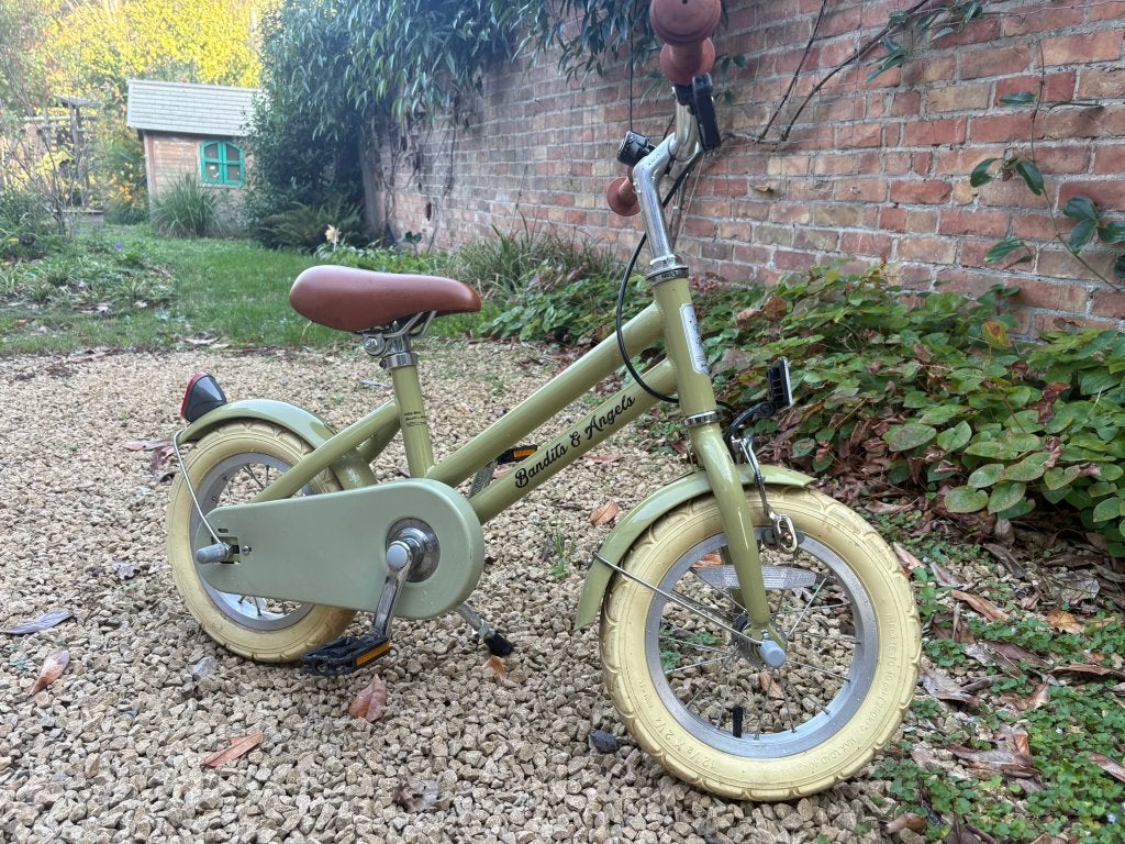 Kinderfiets Bandits & Angels Retro Rider 12 inch groen, Fietsen en Brommers, Ophalen, Terugtraprem, Bandits&angels, Minder dan 16 inch