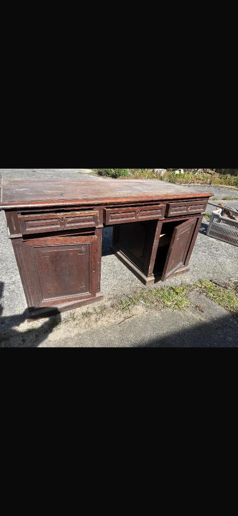 Bureau, Vintage, Enlèvement, Utilisé, Bois