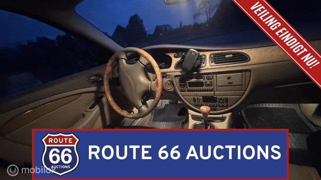 Jaguar S-Type 4.0 V8 | 2000 | Route 66 Auctions, Auto's, Zwart, Bedrijf, Handgeschakeld, Overige carrosserie
