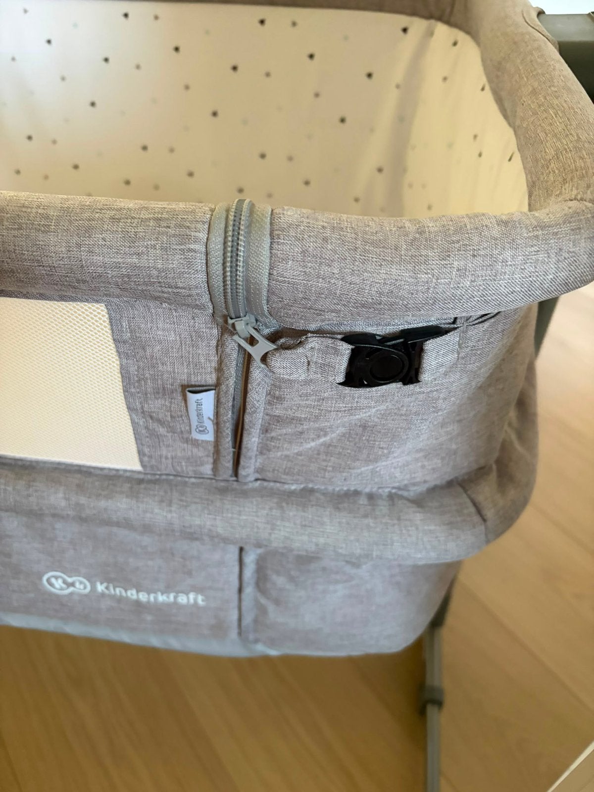 Co-sleeper kinderkraft grijs, Kinderen en Baby's, Kinderkamer | Bedden, Ophalen, Gebruikt