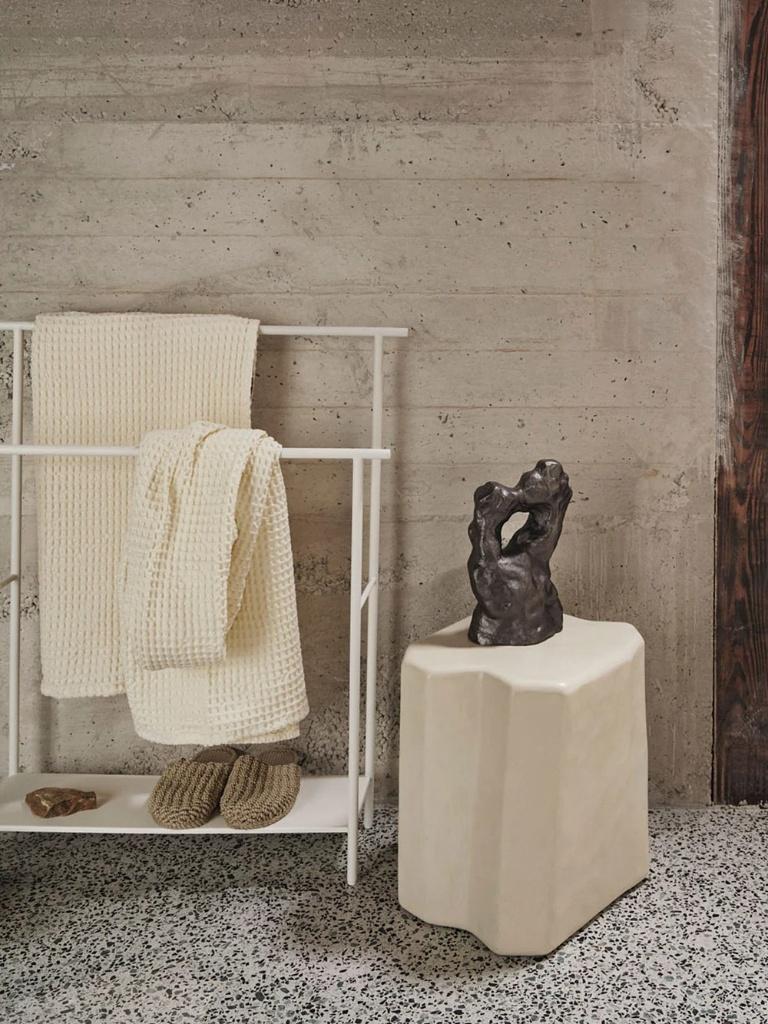 Handdoekrek voor de badkamer, Maison & Meubles, Salle de bain | Linge de bain & Accessoires, Comme neuf, Porte-serviettes, Blanc