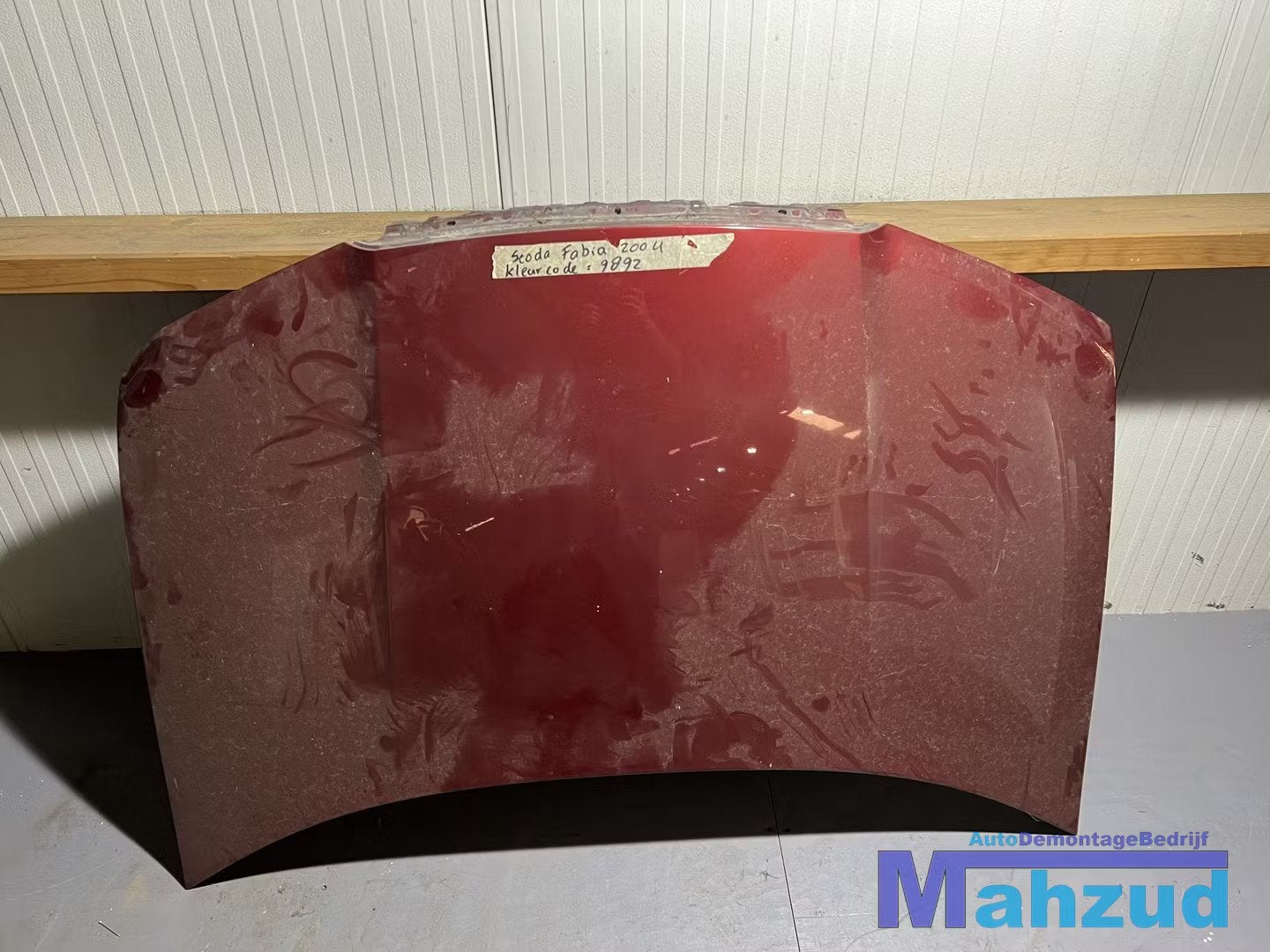 SKODA FABIA 1 hatchback ROOD 9892 motorkap 1999-2006, Infoline@skoda-auto.cz, Tr. Vaclava Klementa 869
293 01  Mlada Boleslav, CZ