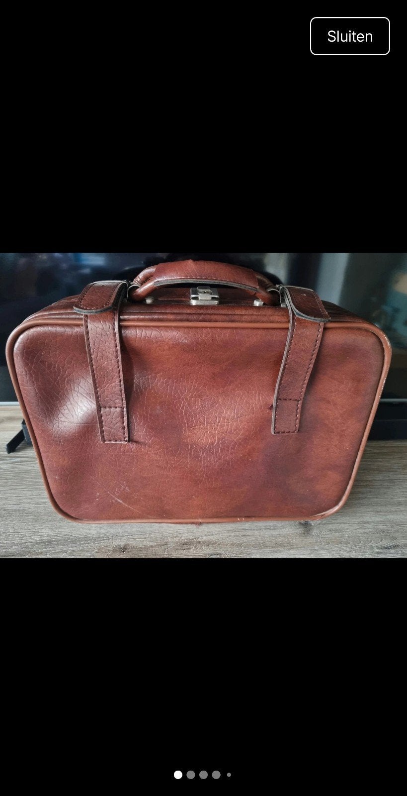 Vintage reiskoffertje, Ophalen of Verzenden, Gebruikt