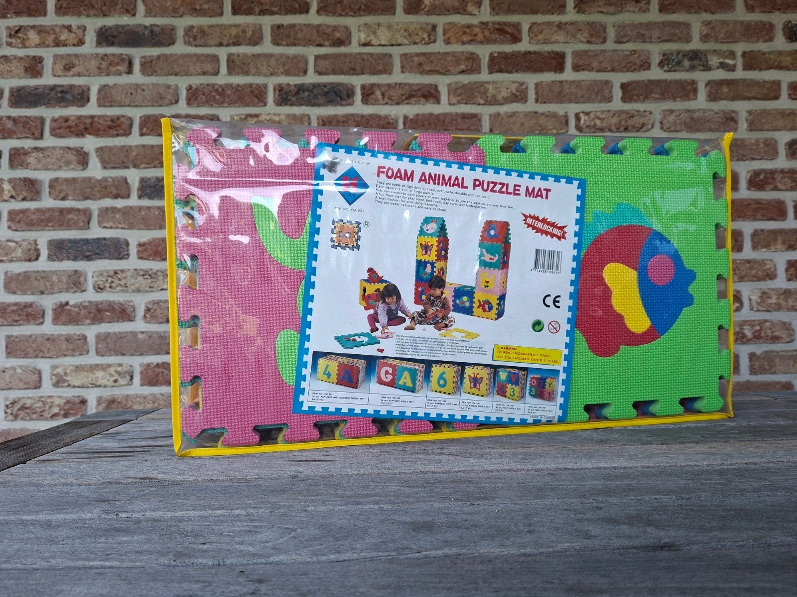 Rubber tegels 20 stuks, met dierenfiguren, Ophalen