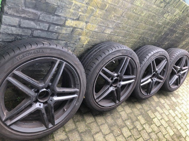 Jantes Charcoil à double rayon avec Yokohama Advantage, Pneus et Jantes, Véhicule de tourisme, Pneus été, Utilisé