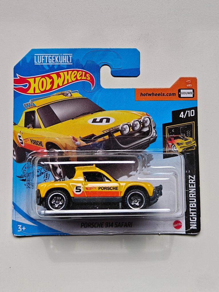 Hot Wheels Porsche 914 Safari Geel Nightburnerz 2020, Hobby en Vrije tijd, Ophalen of Verzenden, Gebruikt, Auto