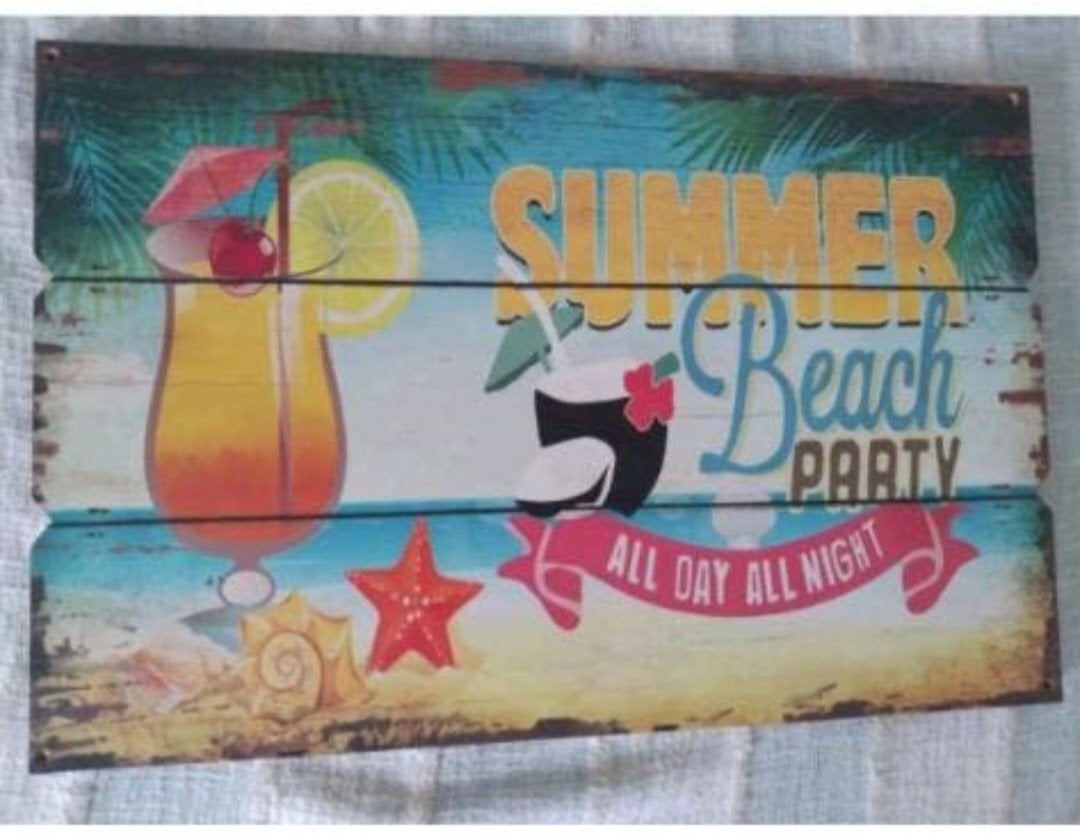 wandbord tropical beach, Maison & Meubles, Accessoires pour la Maison | Tableaux à écrire & Proverbes, Panneau de texte, Enlèvement