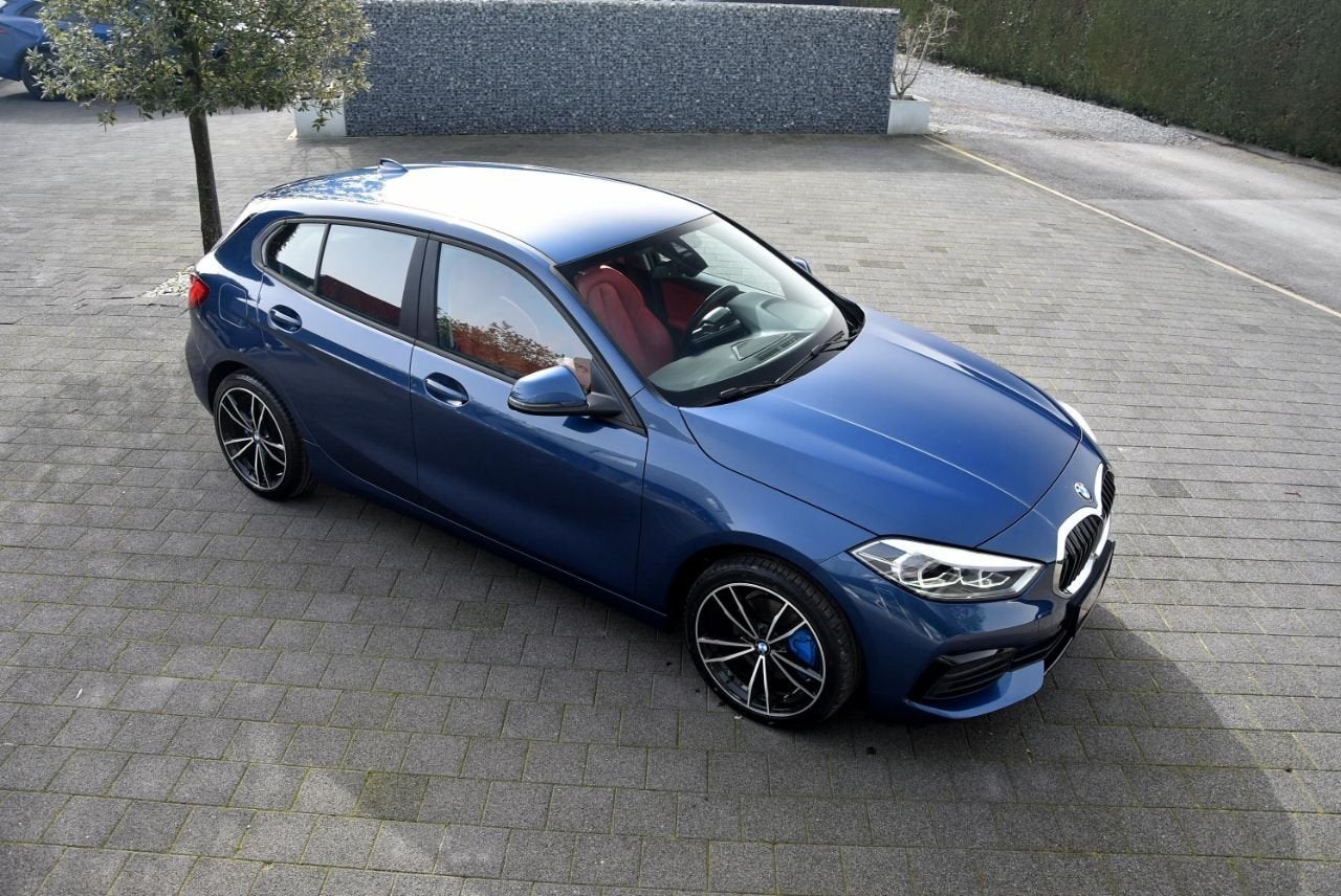 BMW 1 Serie Reeks 5-deurs 118Ia Leder/Navi/Led/Sfeerverl/18", Achat, Euro 6, Entreprise, https://public.car-pass.be/vhr/59599631-a0cc-4f82-8a17-e179ed532113