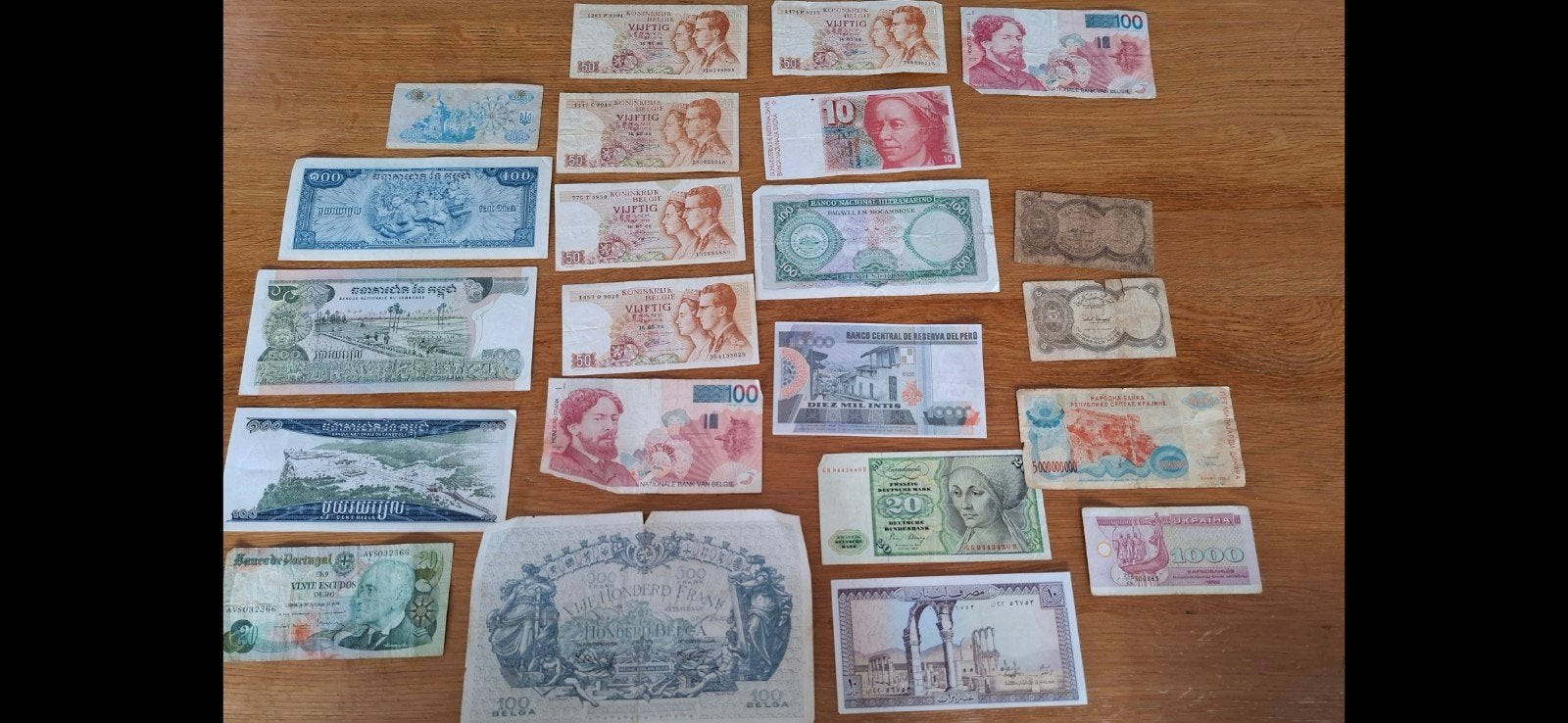 Oud geld alles tesamen bieden, Ophalen