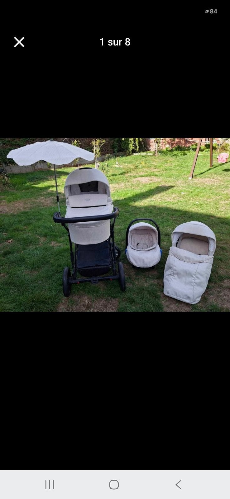 magnifique poussette trio Ptit Chou ultra complète, Enlèvement, Poussette, Maxi-Cosi