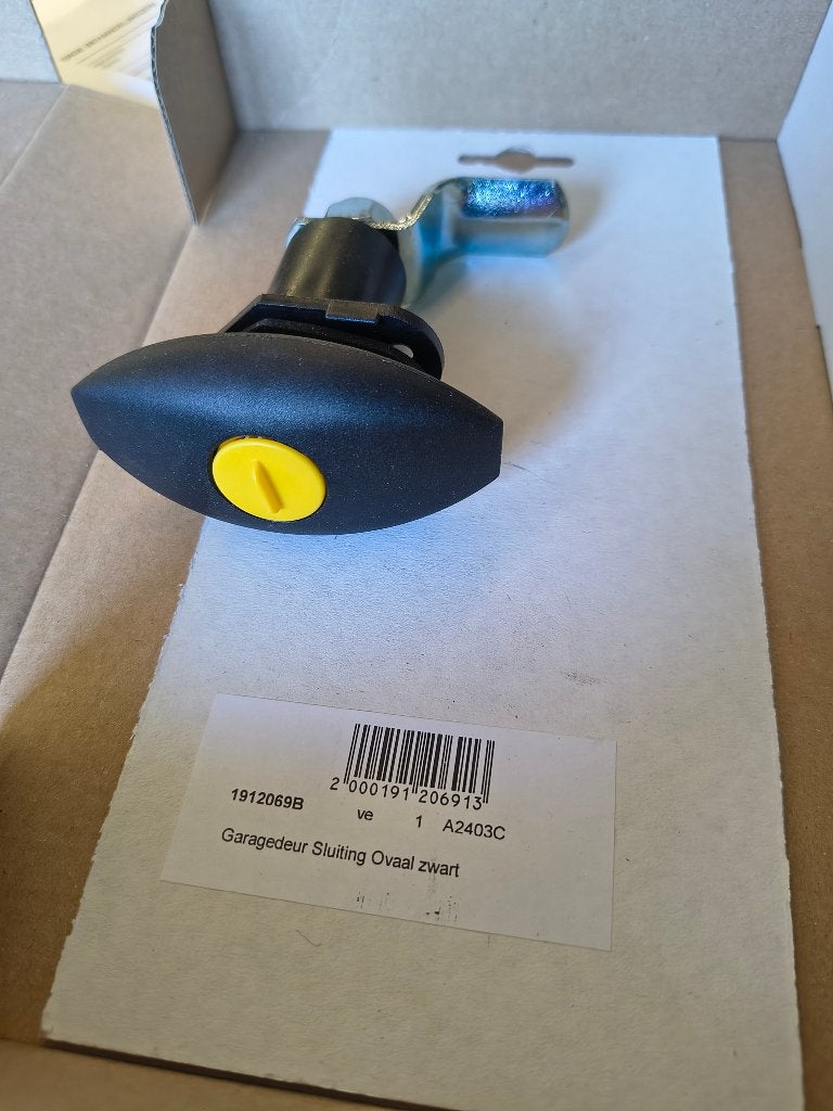 Serrure de porte de garage ovale noire, Caravanes & Camping, Enlèvement ou Envoi, Neuf