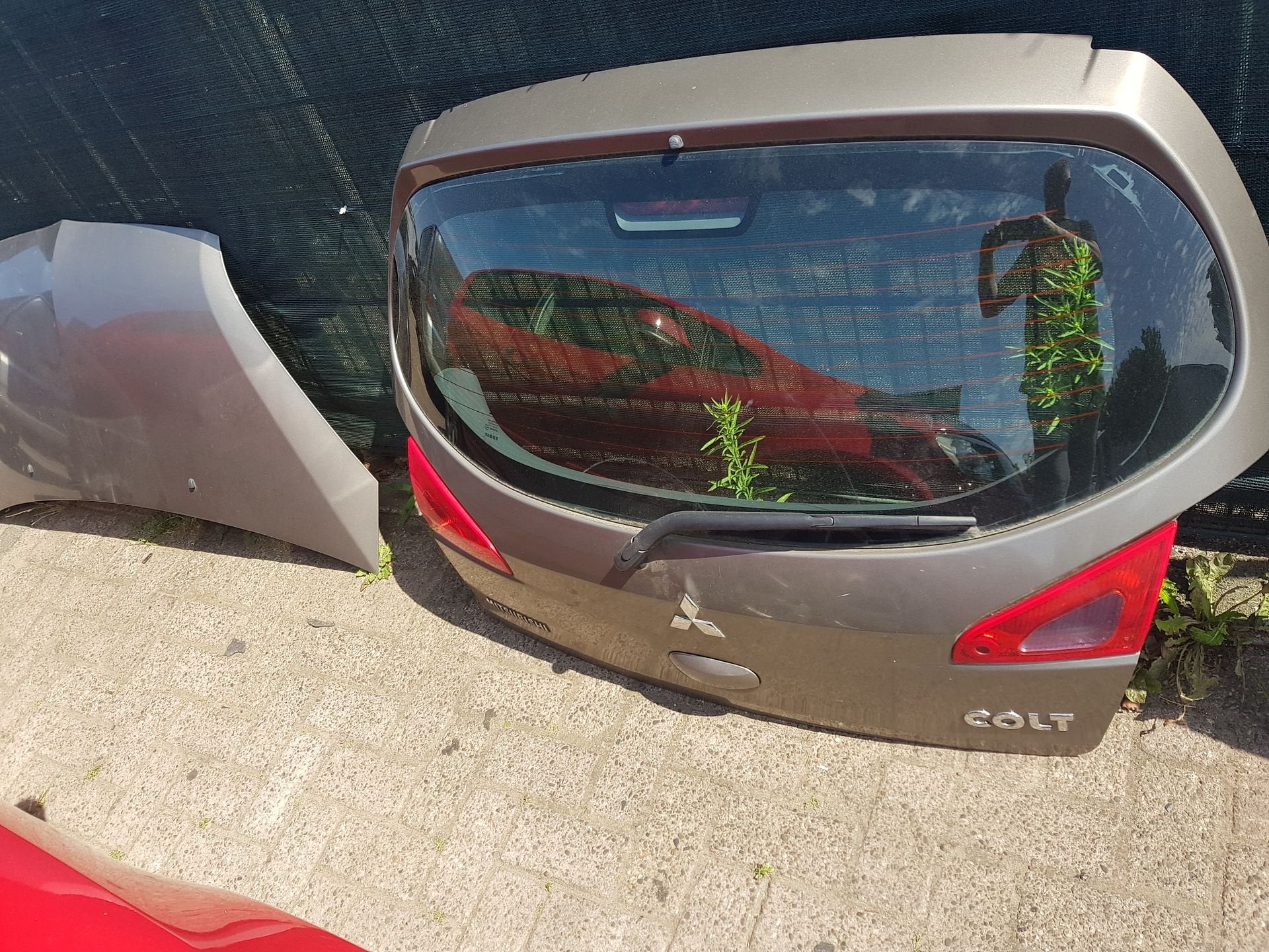 MITSUBISHI COLT ACHTERKLEP BJ 2004 TOT 2007, Arrière, -, Haillon arrière, Utilisé
