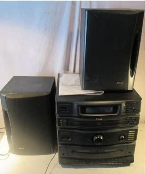 Prima Stereoketen van Akai met 2 Luidsprekers, Audio, Tv en Foto, Ophalen of Verzenden, Zo goed als nieuw, Cassettedeck, Akai