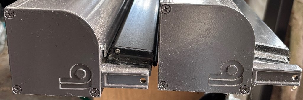 Screen opbouw Brustor, Ophalen, Elektrisch, Zo goed als nieuw, 150 tot 300 cm