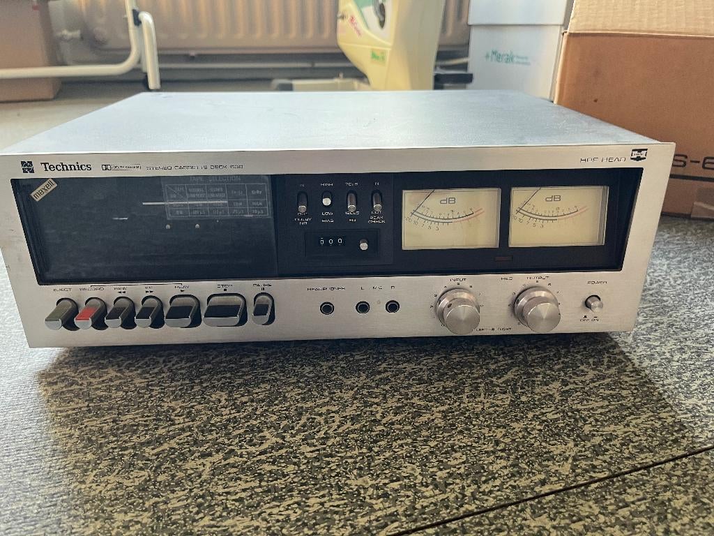 vintage TECHNICS stéréo K7 Deck RS 630 USD, Enlèvement, Simple