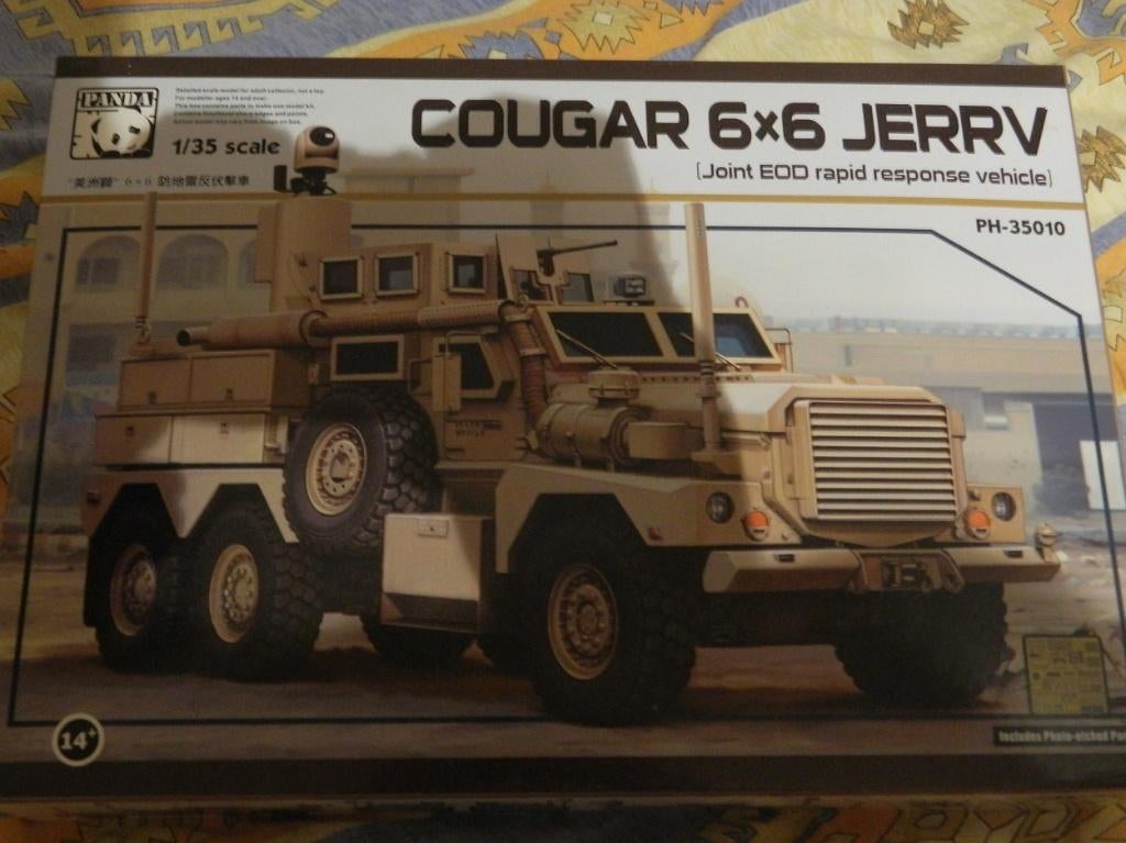 1/35 Panda Cougar 6x6, Hobby en Vrije tijd, Modelbouw | Auto's en Voertuigen, Overige merken, Tank, 1:32 tot 1:50, Ophalen of Verzenden