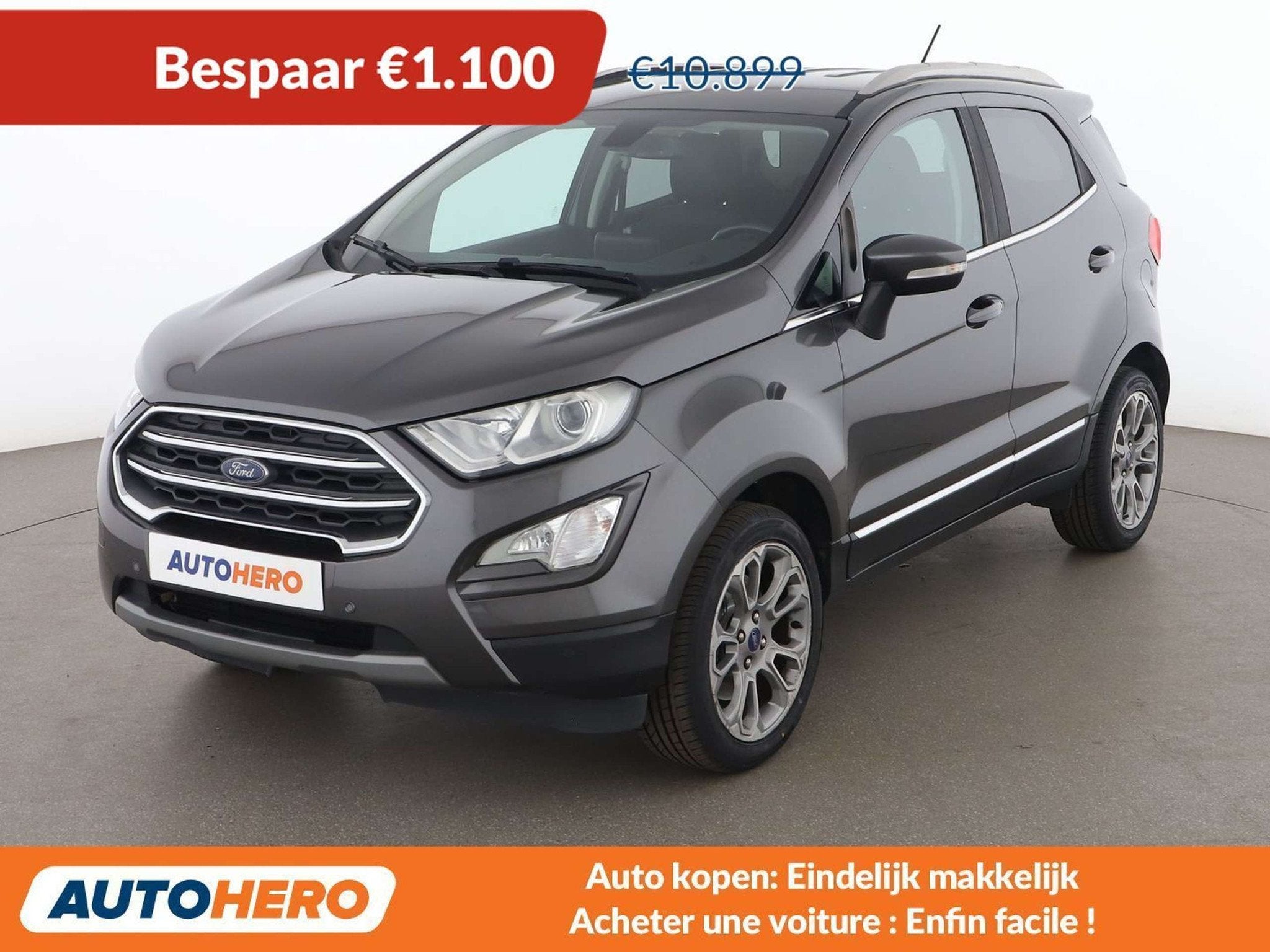 Ford EcoSport 1.5 TDCi EcoBlue Titanium, Autos, Argent ou Gris, Achat, 140 g/km, Euro 6