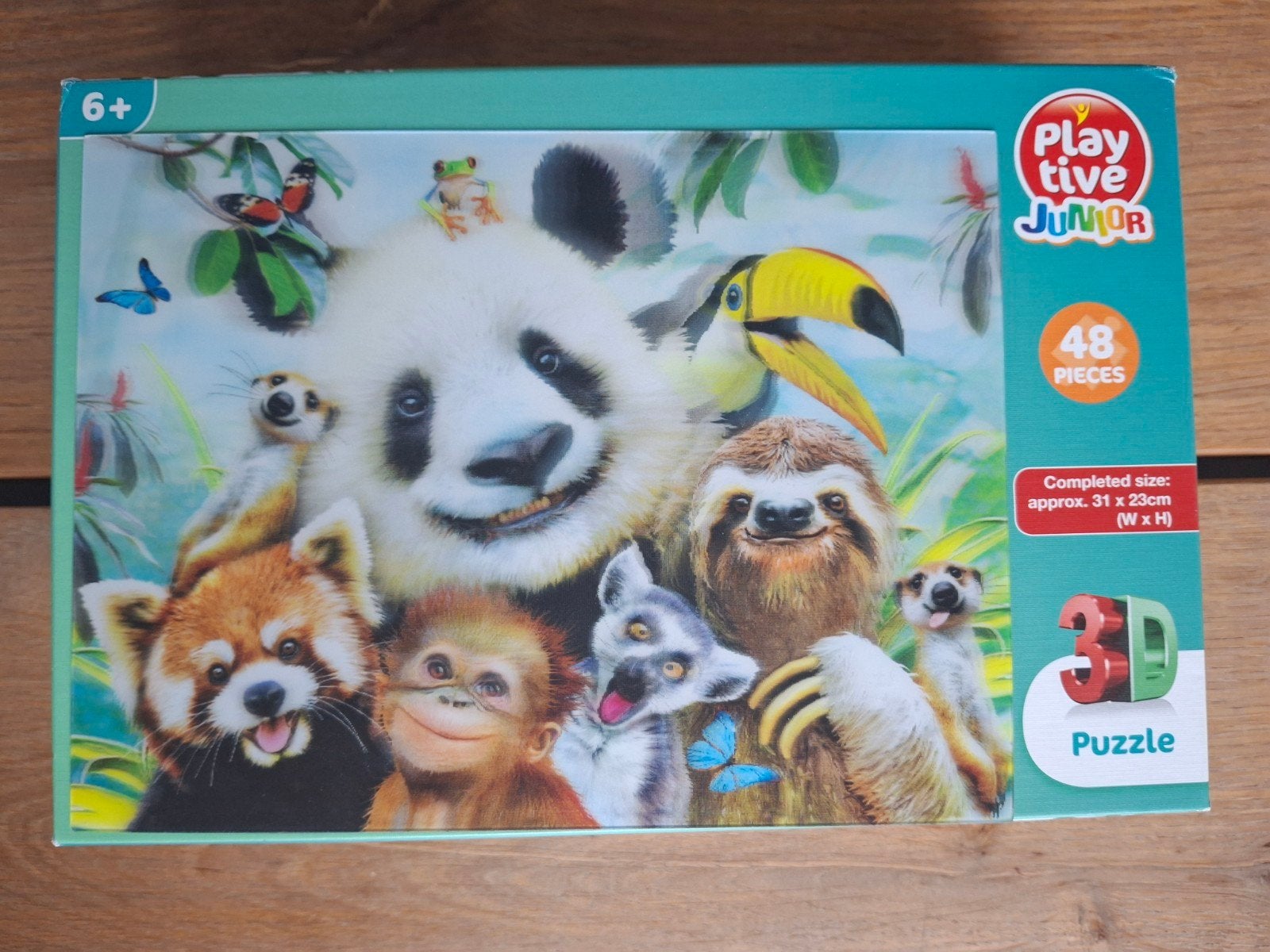 Dieren puzzel 3D 48 stukken, Ophalen of Verzenden, Gebruikt