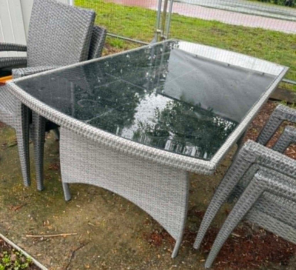 tuinset OG (wicker), Tuin en Terras, Ophalen, Gebruikt, Wicker, Tuinset