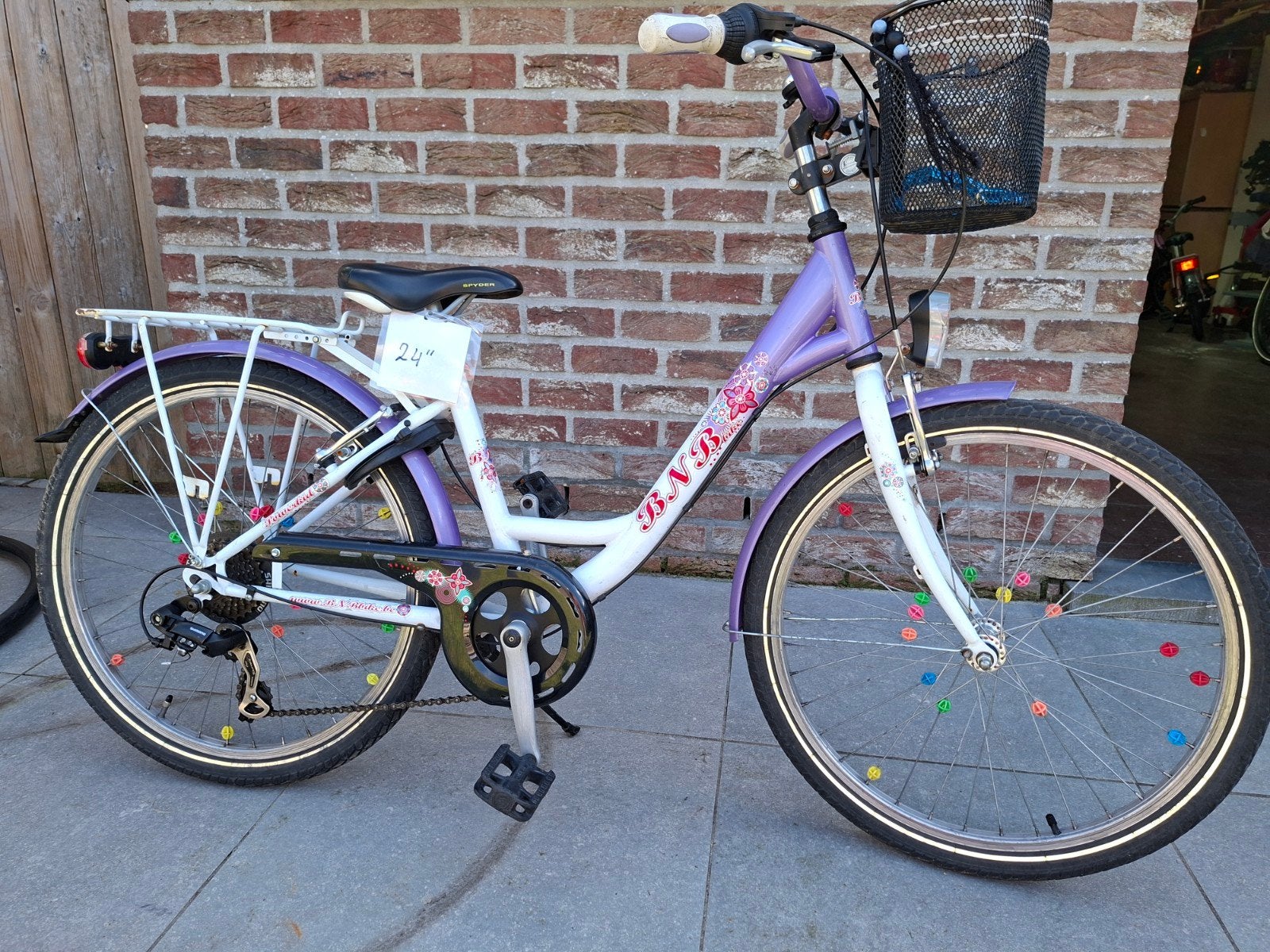 Bnb flowerkid meisjesfiets 24 inch, Enlèvement, 24 pouces, Vitesses