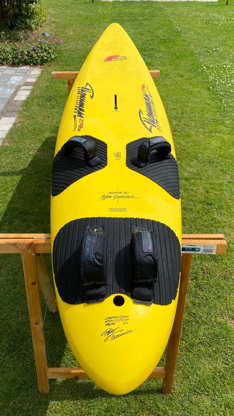 Windsurfpl F2 peter thommen 2.70 m edition III goede staat, Sports nautiques & Bateaux, Planche à voile, Planche, F2, Enlèvement