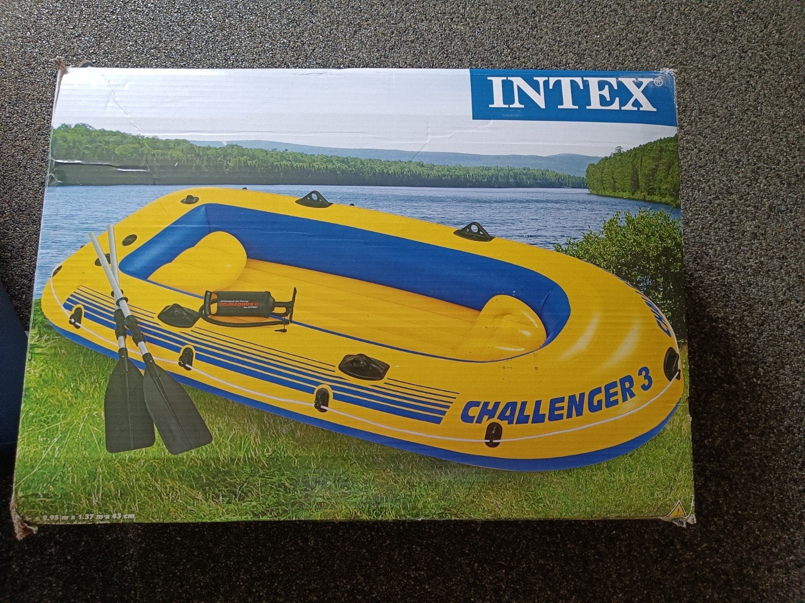 opblaasbare boot - challenger 3, Watersport en Boten, Ophalen, Zo goed als nieuw, Drie personen of meer, Opblaasbaar