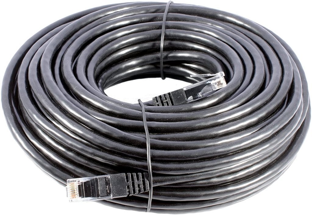 *NIEUW* NetApp CAT6 RJ45 Ethernet Cable 20m Zwart NEW, Informatique & Logiciels