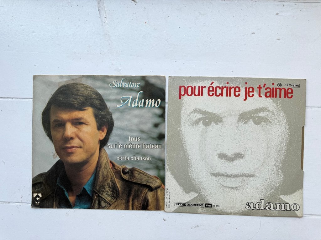 ADAMO, Lot 2 vinyl 45 T, Envoi