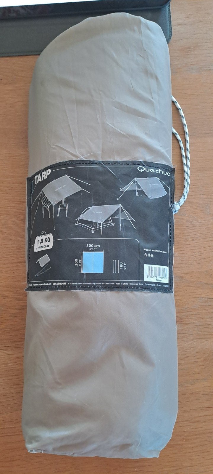 schaduw doek Tarp ! 300 x 300 QUECHA, Caravans en Kamperen, Verzenden, Zo goed als nieuw
