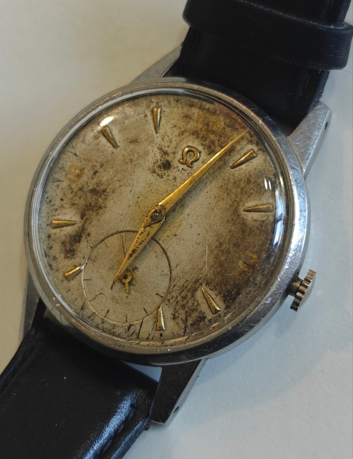 Omega-horloge uit de jaren 40, Ophalen of Verzenden, Staal, Omega