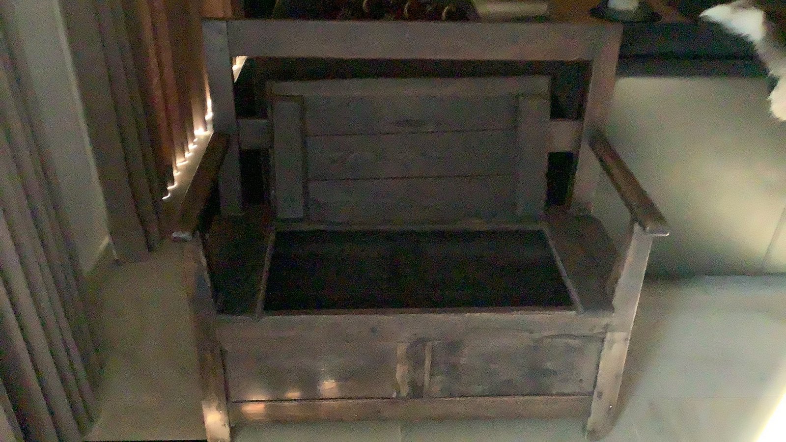 Houten bankje, Huis en Inrichting, Ophalen, Gebruikt