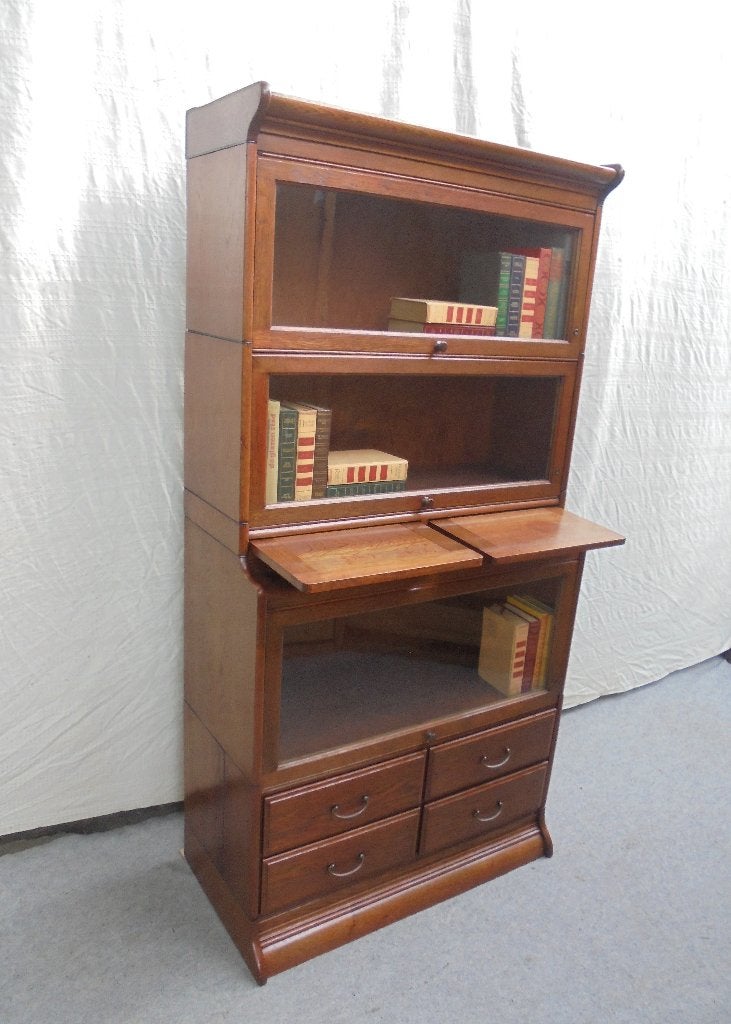 Vitrine de bibliothèque anglaise ancienne, Enlèvement ou Envoi