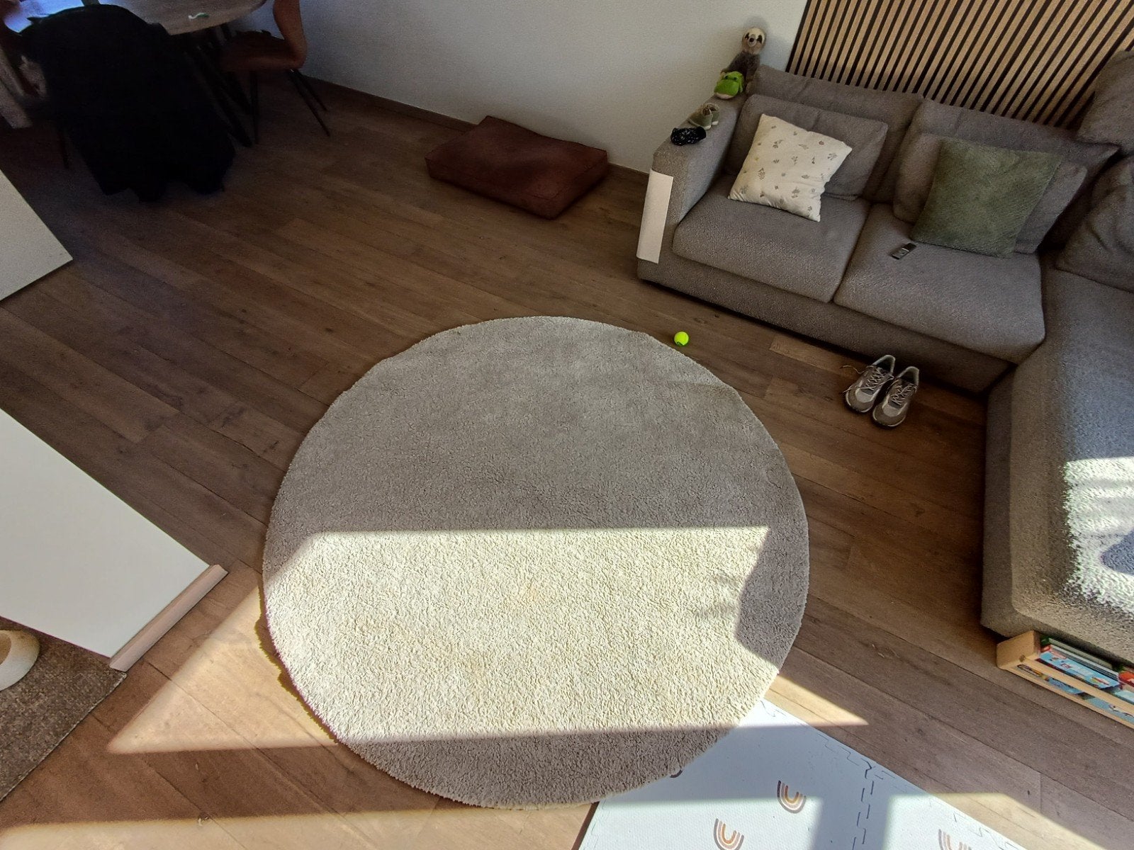 tapijt ikea stoense 195 cm ecru, Ophalen, Zo goed als nieuw, Crème, Minder dan 5 m²