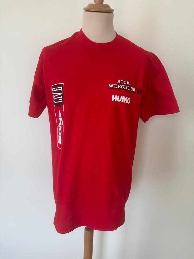 T-shirt Rock Werchter 1989, Enlèvement ou Envoi, Comme neuf, Taille 56/58 (XL), Rouge