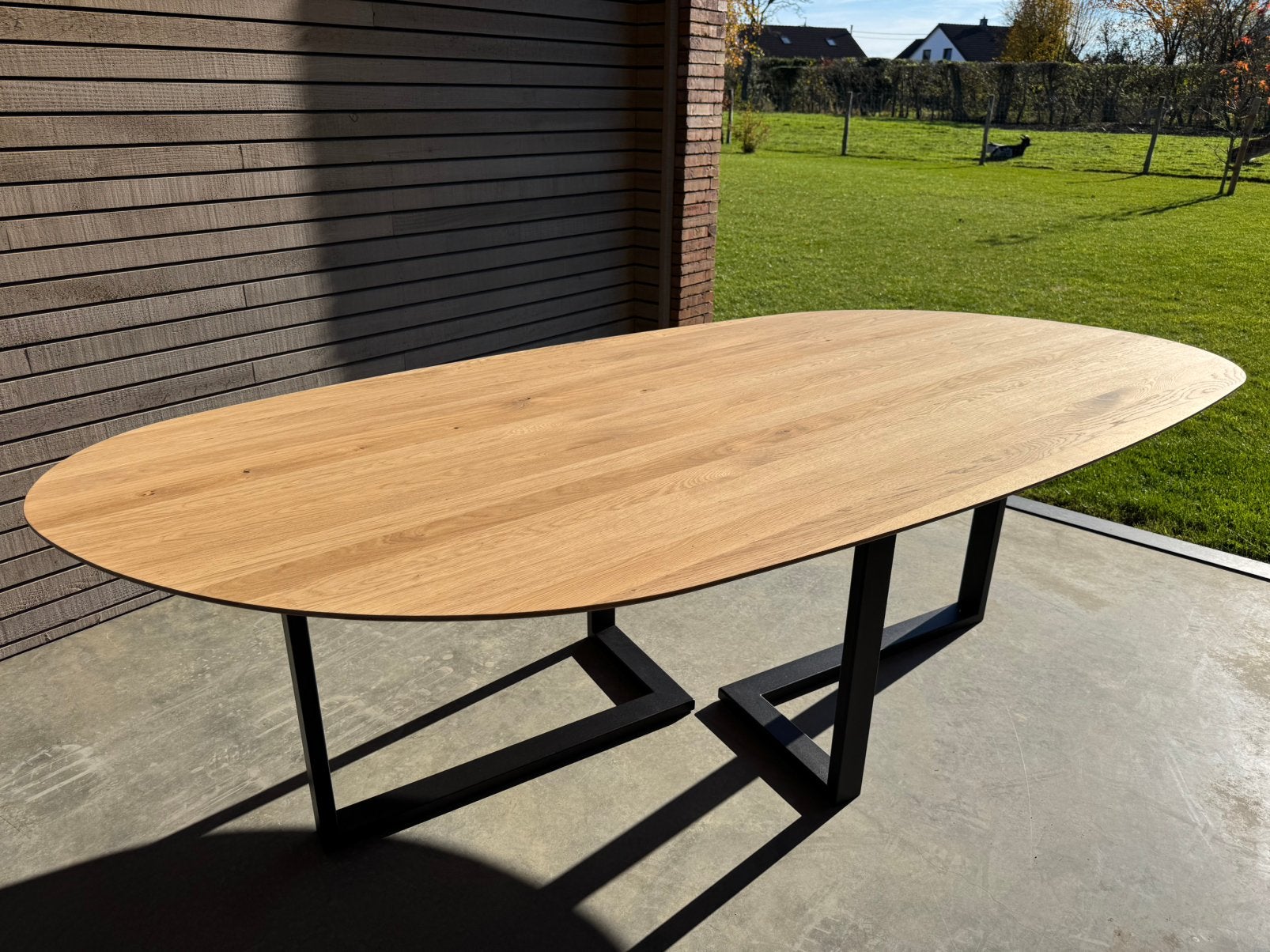 Table à manger en chêne massif, Enlèvement, Comme neuf