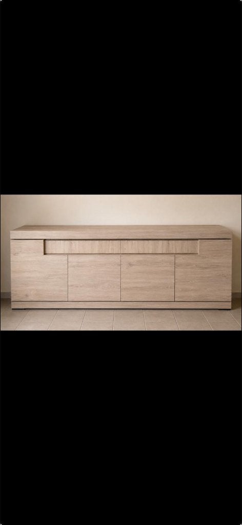 Buffet moderne en bois clair, 25 à 50 cm, 200 cm ou plus, Moins de 100 cm, Comme neuf