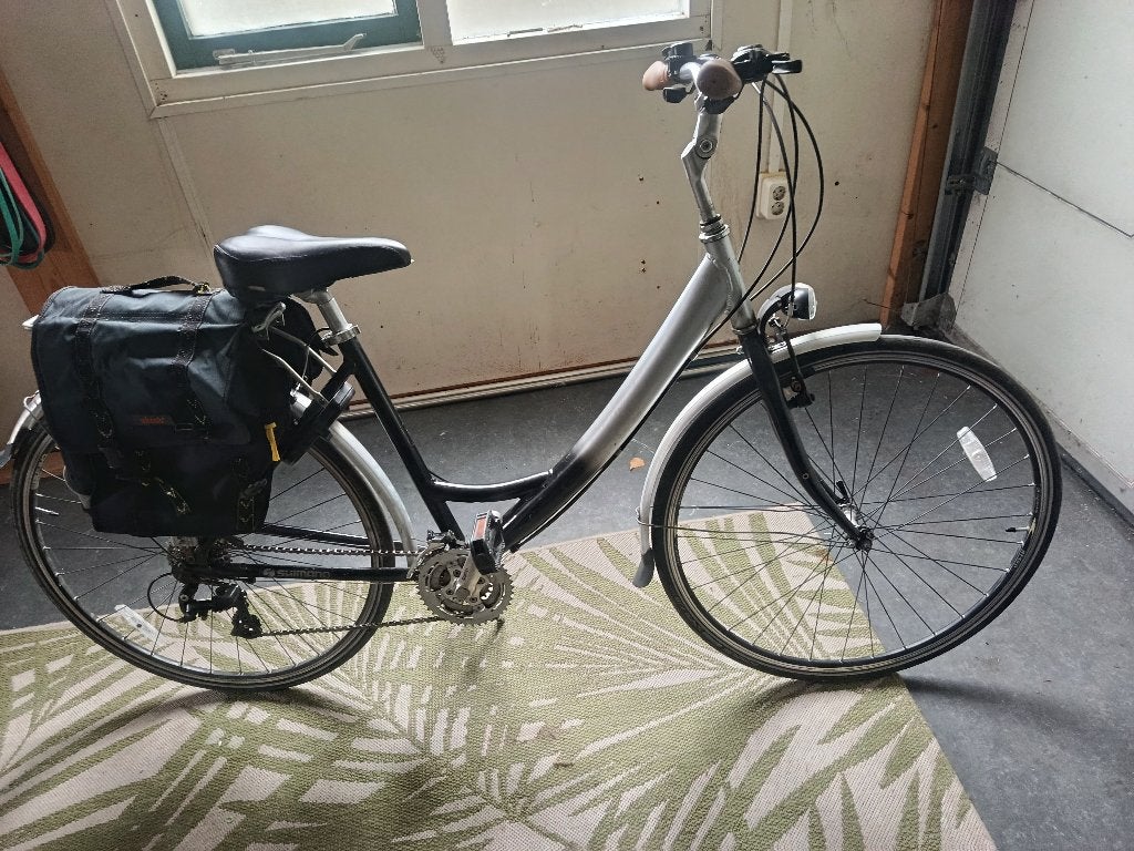 damesfiets, Fietsen en Brommers, Fietsen | Dames | Damesfietsen, Gebruikt, Velgrem, Versnellingen, 56 cm of meer